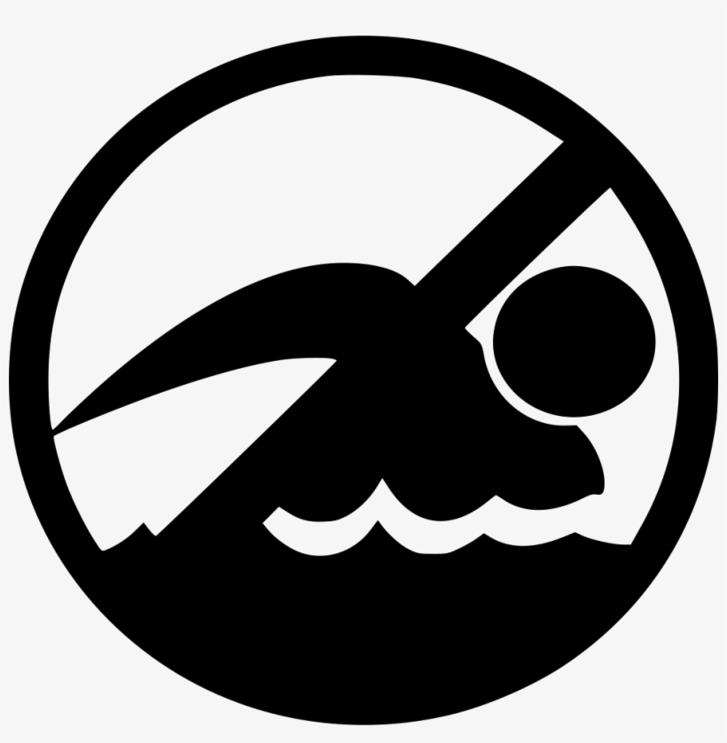 No Swimming Comments - Icon, transparent png #4301987