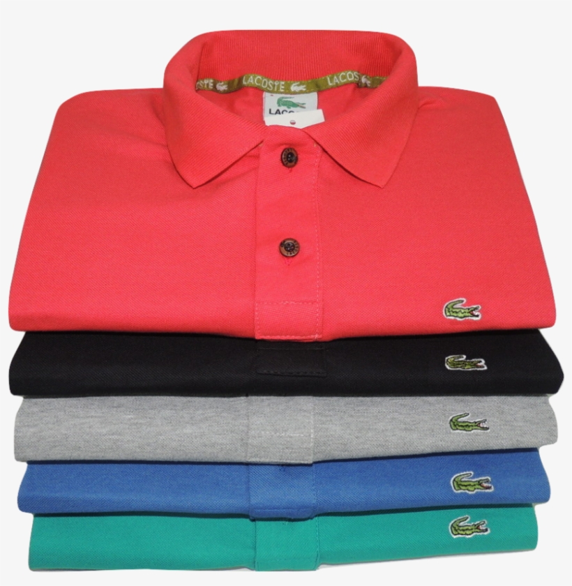 Kit 10 Camisas Polo Lacoste Bm8983 - Blusa Polo Da Lacoste, transparent png #4302140