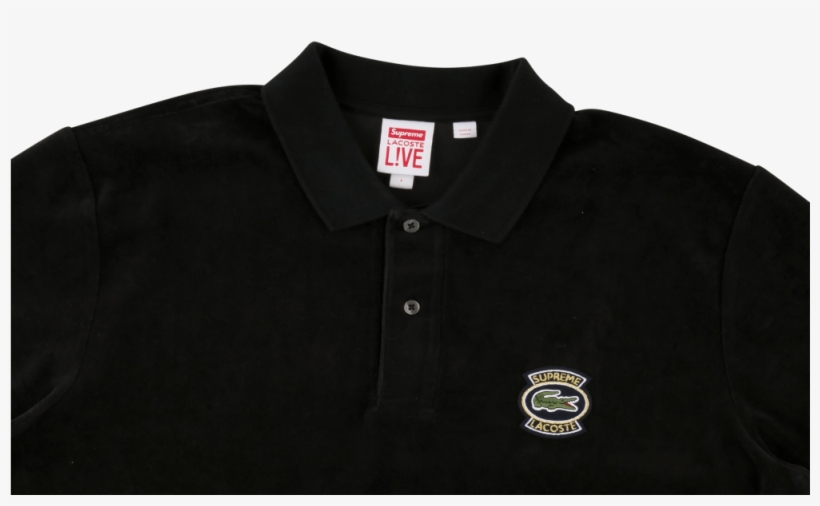 Supreme Lacoste Velour Polo, transparent png #4302188