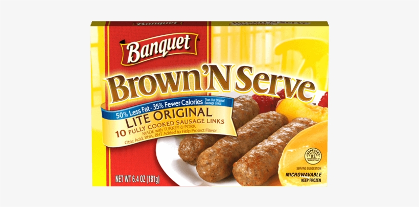 Brown 'n Serve Lite Original Sausage Links - Brown And Serve Sausage Original, transparent png #4302550