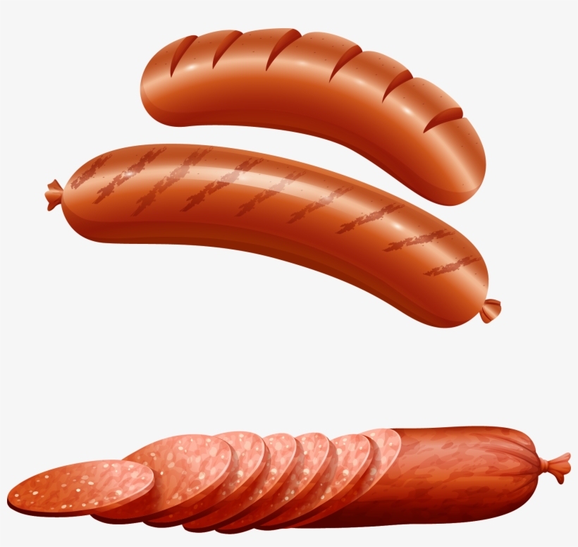 Sausage Clipart Breakfast - Sausage Clipart, transparent png #4302903