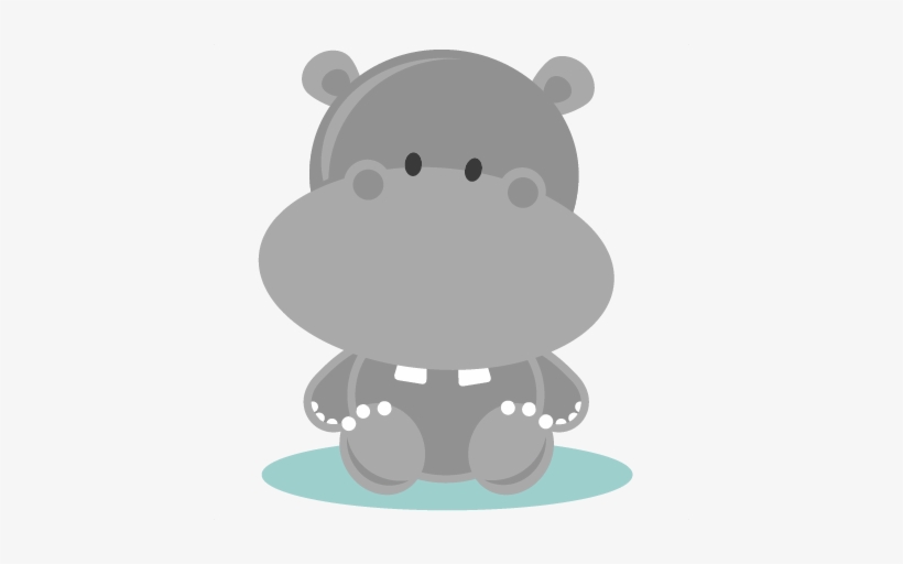 Baby Hippo Cartoon, transparent png #4302955