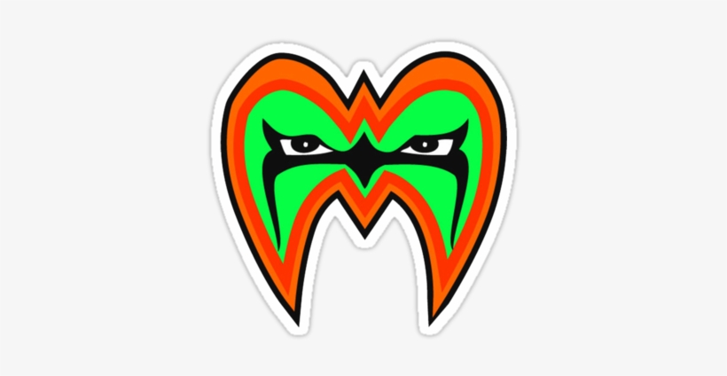 Ultimate Warrior Face Paint Design - Wwf Ultimate Warrior Mask, transparent png #4303156