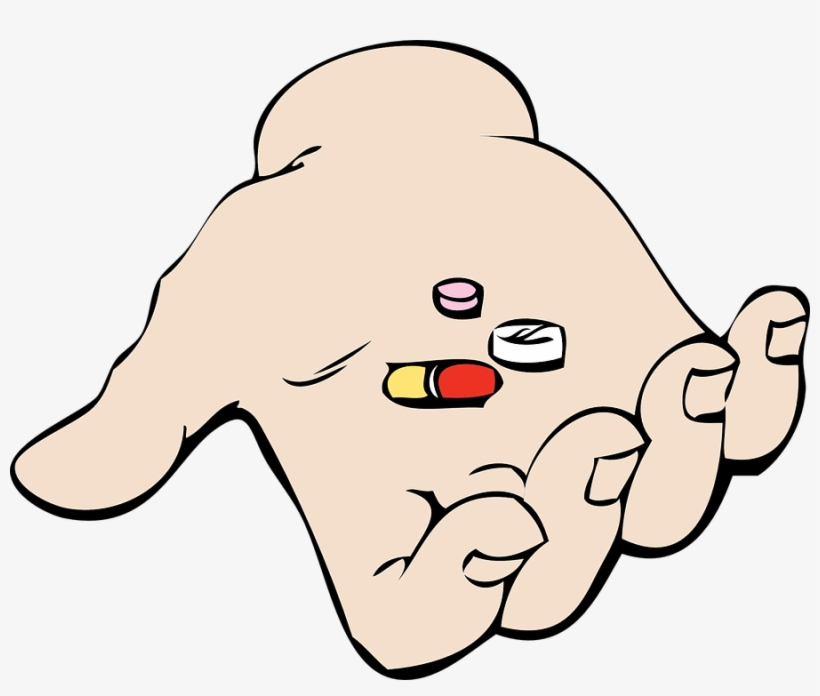 How To Set Use Hand And Pills Svg Vector, transparent png #4303256