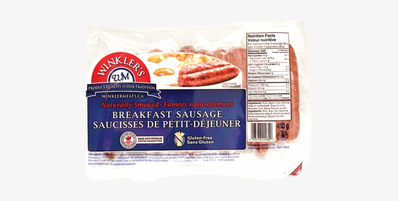 New Winklers Breakfast Sausage 450g, transparent png #4303415