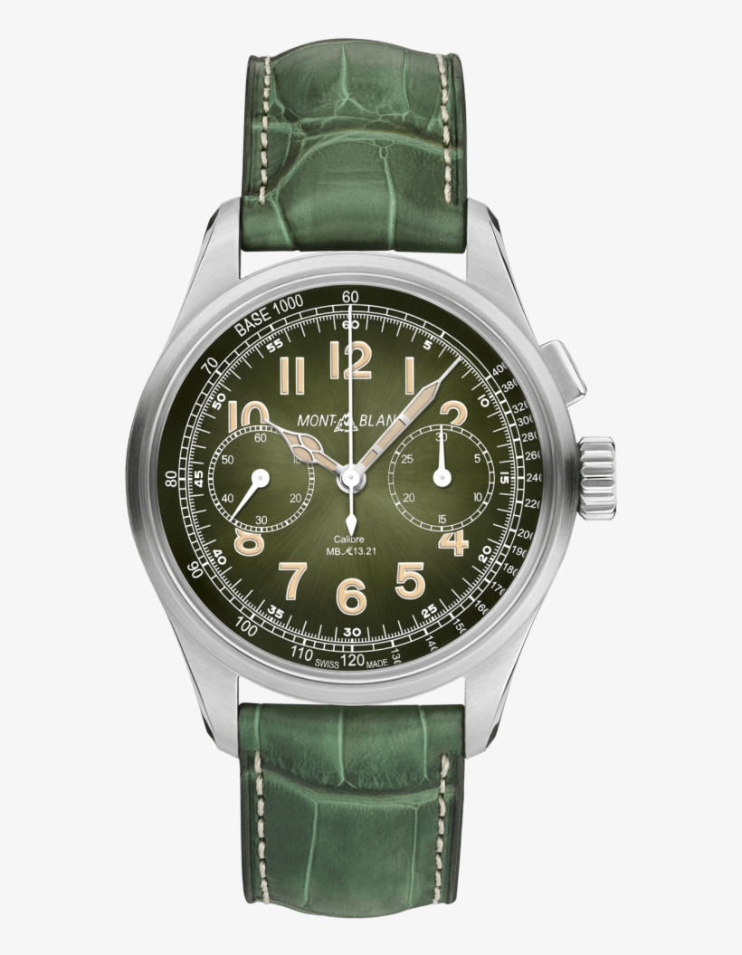 Montblanc 1858 Monopusher Chronograph Le, transparent png #4303808