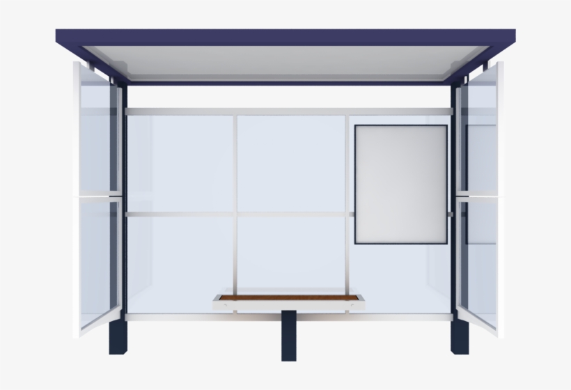 Cad And Bim Object - Bus Stop Shelter Png, transparent png #4303846