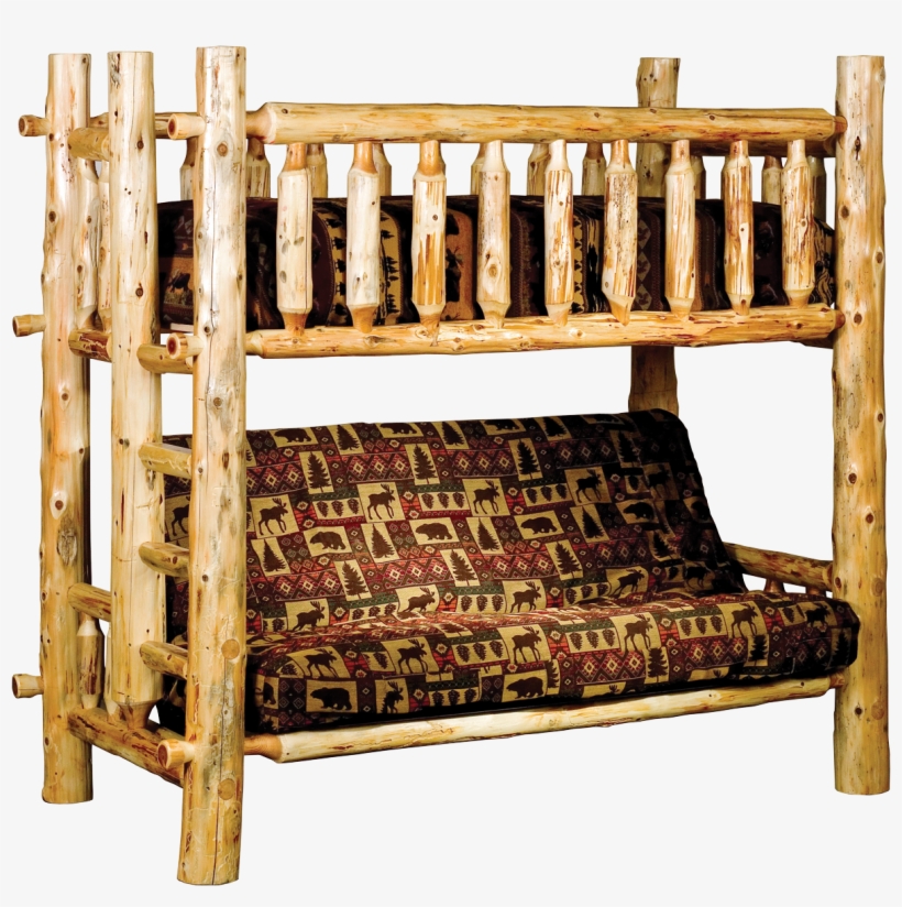 Click Log Bunk Bed With Futon Free Transparent PNG Download PNGkey