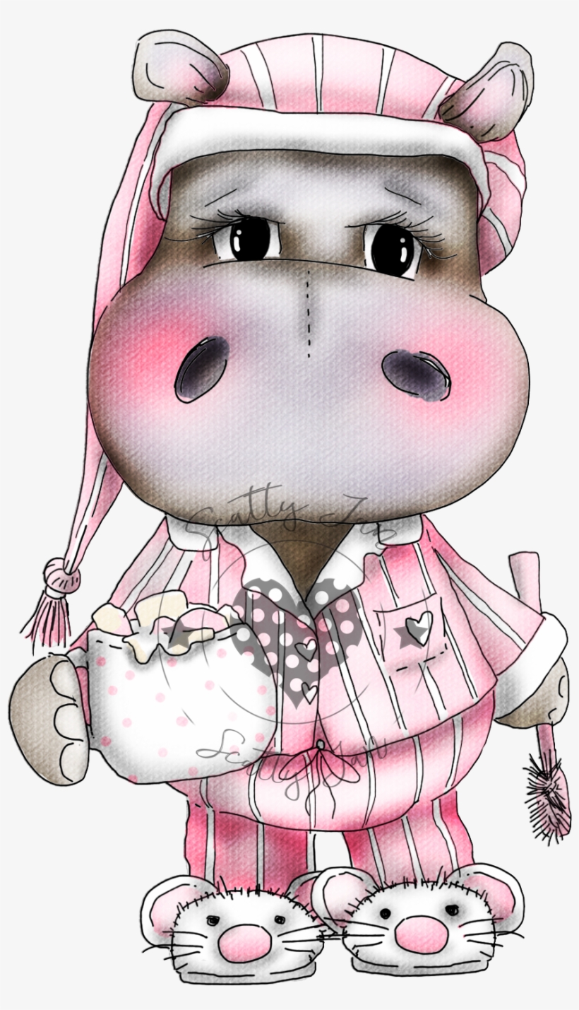 This Is Helga Hippo Bedtime, How Cute Is She, You Can - Portable Network Graphics, transparent png #4304071