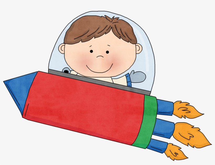 Child In A Rocket Clip Art, transparent png #4304072