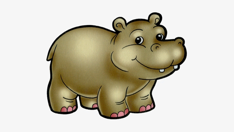 Cartoon Filii Clipart - Cartoon Animals Hippo, transparent png #4304202