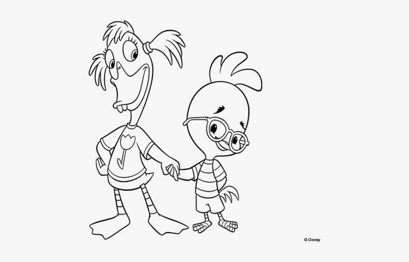 Drawing Chicken Little 22 - Chicken Little Abby Coloring Pages, transparent png #4305150