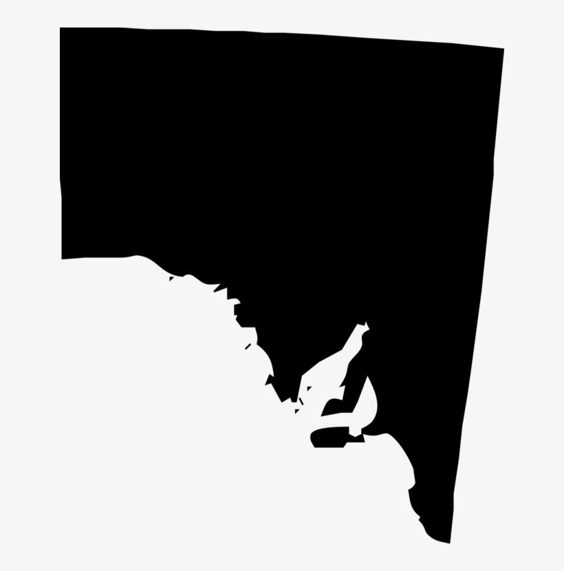 Vector Map Graphic Arts - South Australia Map Outline, transparent png #4305556