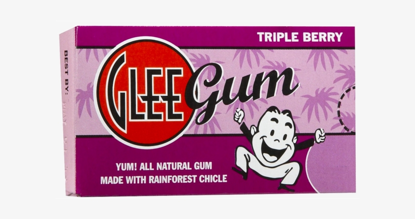 Glee Gum Triple Berry Chewing Gum, transparent png #4305582