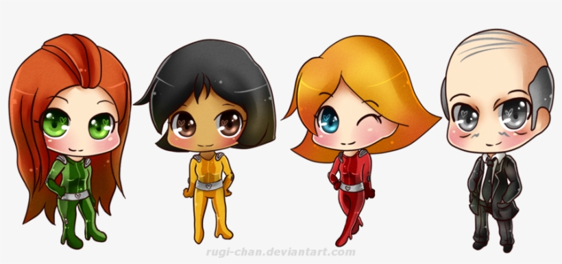 Another Line Art Made By , Colored By Me - Totally Spies Alex Chibi, transparent png #4305895