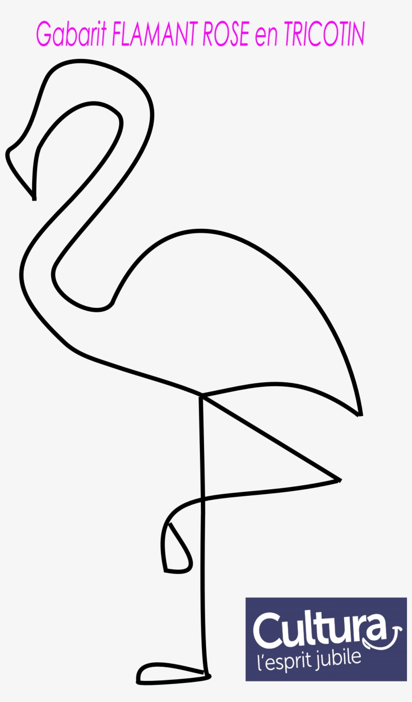 Gabarit Flamant Rose En Tricotin 2 315 × 3 070 Pixels - Gabarit Flamant Rose, transparent png #4305978