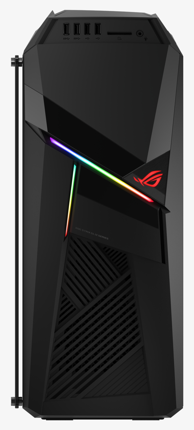 The Transparent Side Panel Lets Gamers Showcase The - Republic Of Gamers, transparent png #4306481