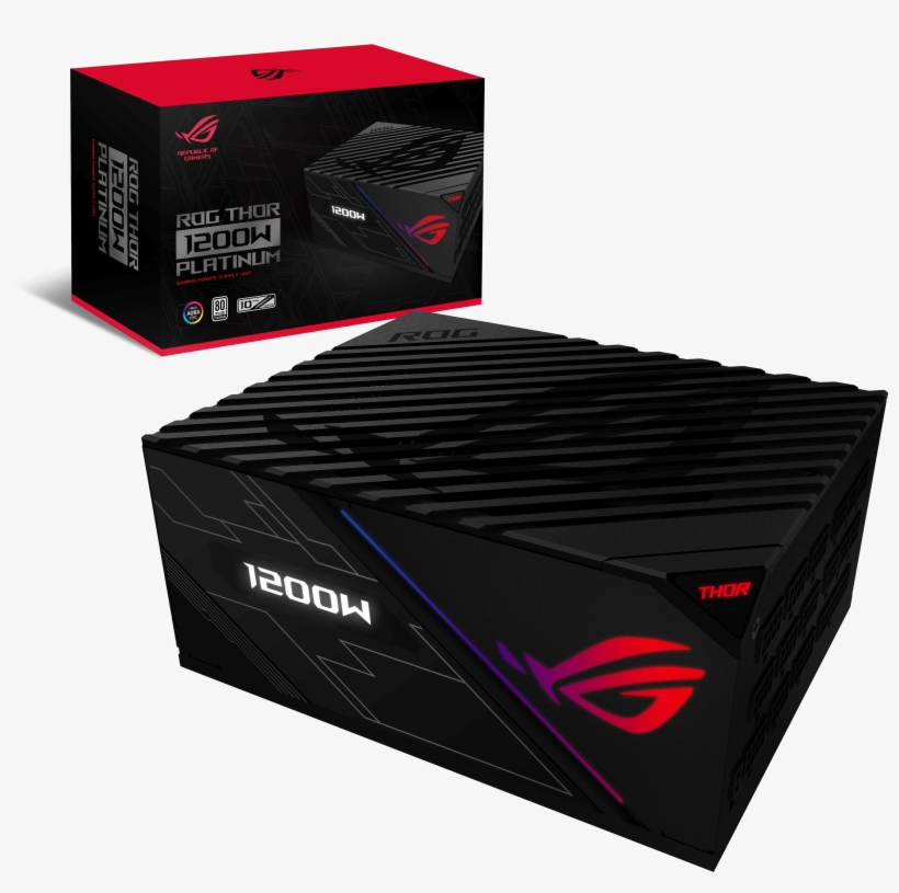 Rog Thor Series Power Supplies Coming To Ph This October - Rog Thor 1200w Platinum Power Supply, transparent png #4306562