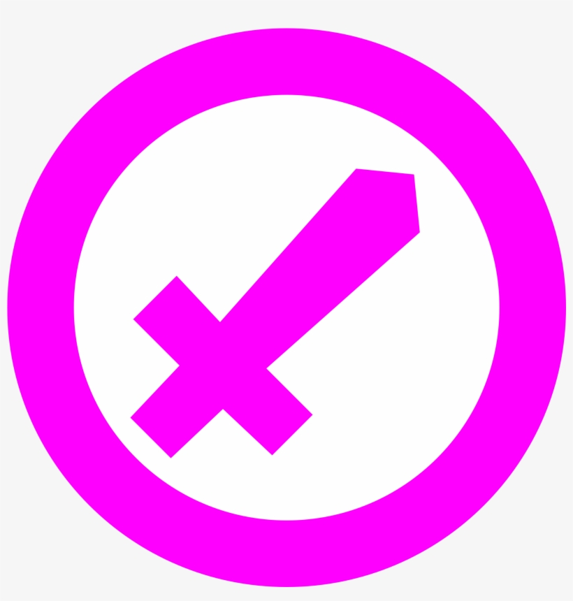 Open - Sword In Circle Icon, transparent png #4306992
