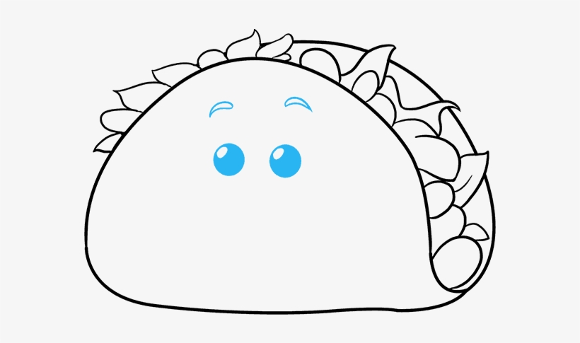How To Draw Funny Taco - Drawing, transparent png #4307491