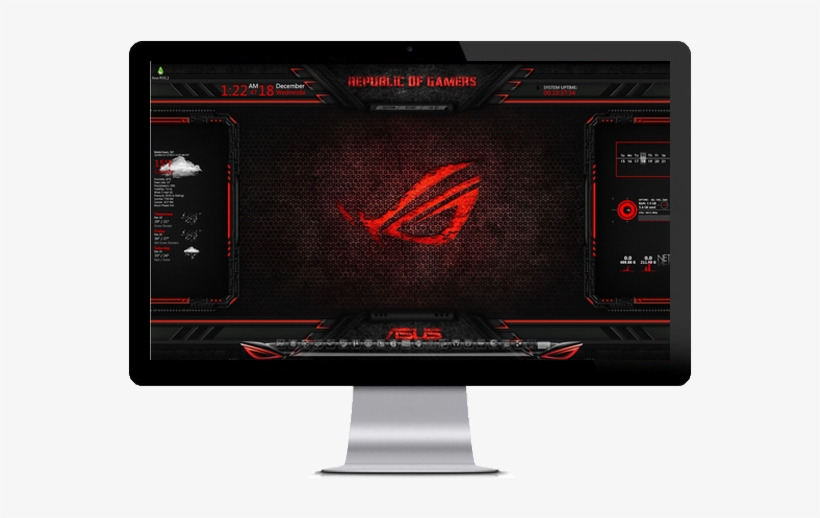 Asus Rog Theme Windows - Republic Of Gamers, transparent png #4307682