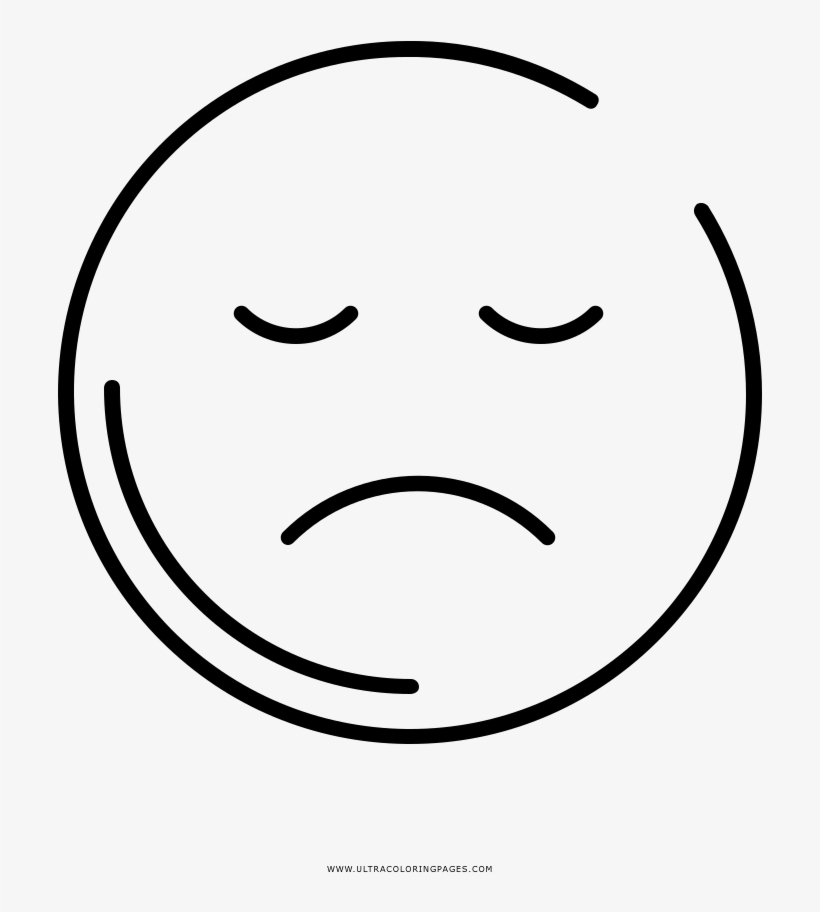 Sad Face Coloring Page Ultra Coloring Pages Png Frown - Smiley - Free