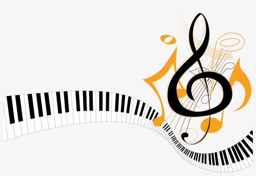 Musical Notes Vector Png Download - Piano Keys Clip Art, transparent png #4309728