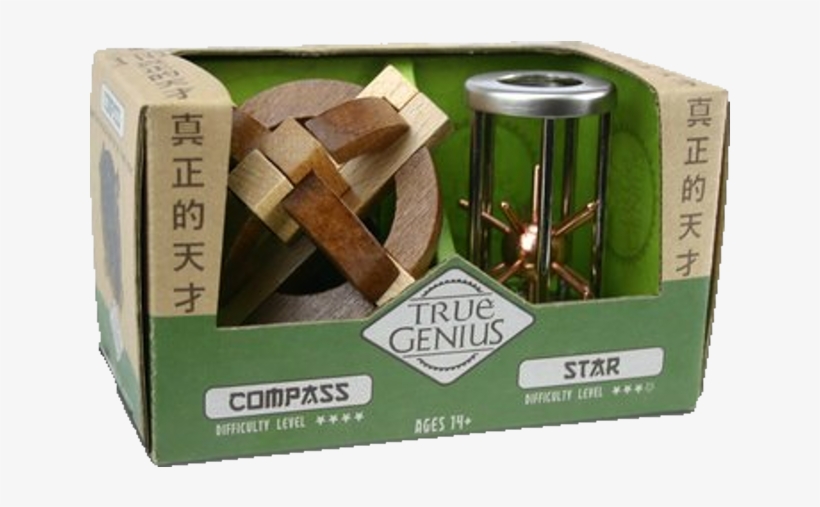 Compass & Star - True Genius Star Puzzle, transparent png #4309808