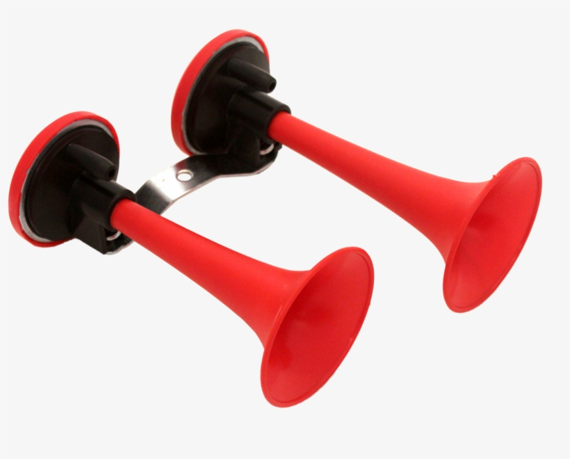 Double Cornet Air Horn Red - Buzina De Ar Corneta Dupla Vermelha, transparent png #4310123