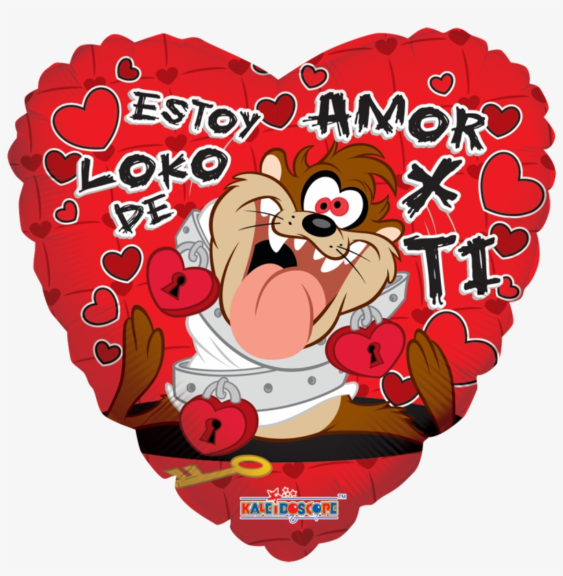 Taz Loko De Amor - 29" Sing-a-tune Taz Wild Thing Love - Mylar Balloons, transparent png #4310363