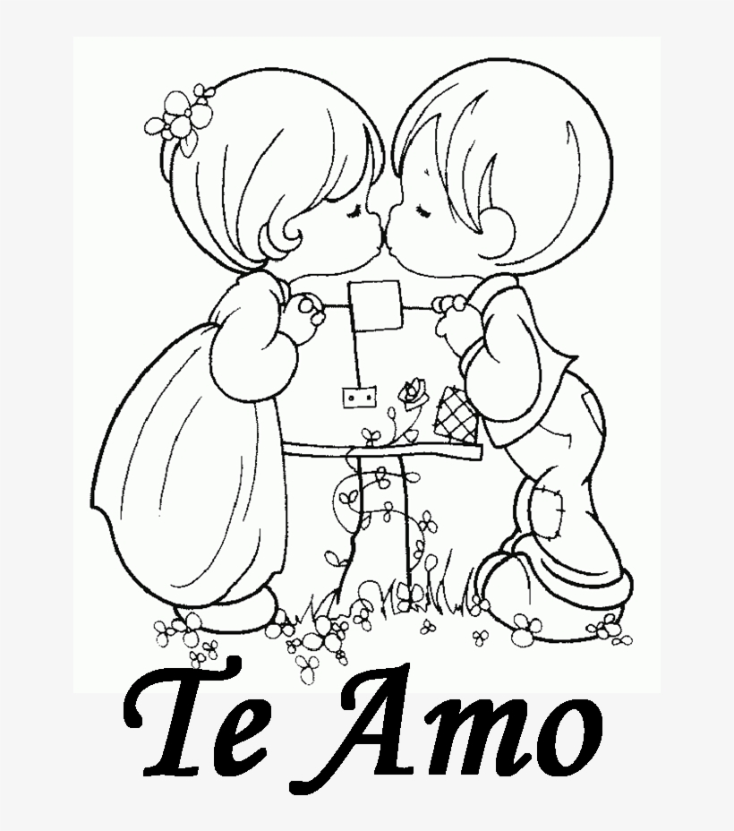 Imagenes Para Dibujar De Amor - Coloring Pages Fall Precious Moments, transparent png #4310849