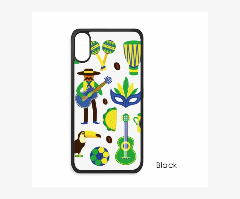 Soccer Parrot Guitar Coffee Brazil - Mobile Phone Case, transparent png #4311212