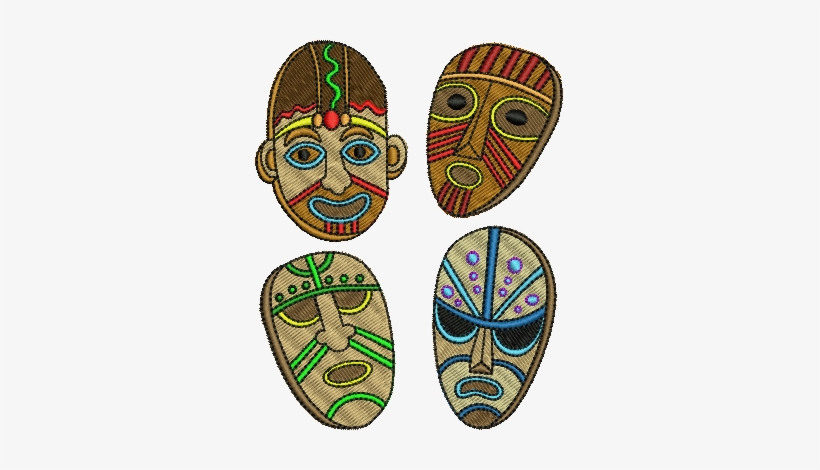 African Tribal Mask Collection - Tribal Mask, transparent png #4311481