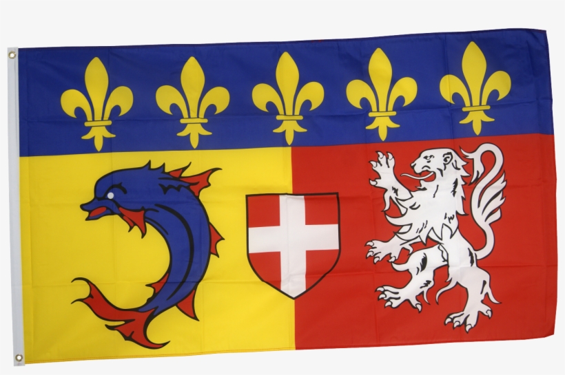 Uww - Drapeau Region Rhone Alpes, transparent png #4311636