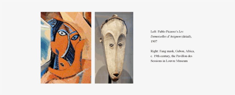 Picasso And Fang Mask - Picasso Les Demoiselles D Avignon, transparent png #4311749