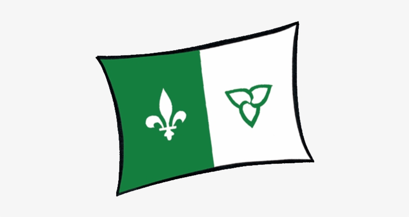 Celebrate Franco-ontarian Day On September 25th With - Franco Ontarian Flag Png, transparent png #4311986