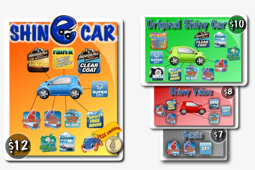 Touch Free Carwash Menu 1200×650 - City Car, transparent png #4312058