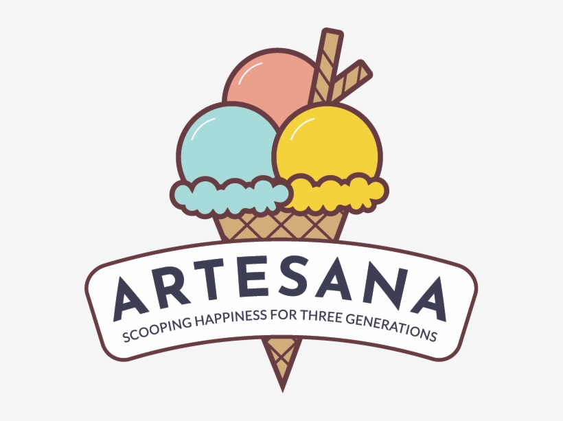 Artesana Logo No Circle Vector - Artesana Ice Cream, transparent png #4312944