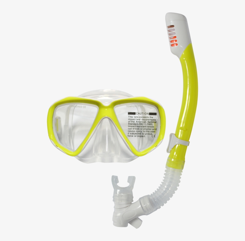 Kid's Dive Mask & Dry Snorkel Set - Diving Mask, transparent png #4312984