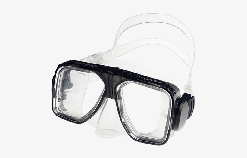 Scuba Dual Lens Optical Available Dive Mask Navigator - Navigator Two Window Mask, transparent png #4313184