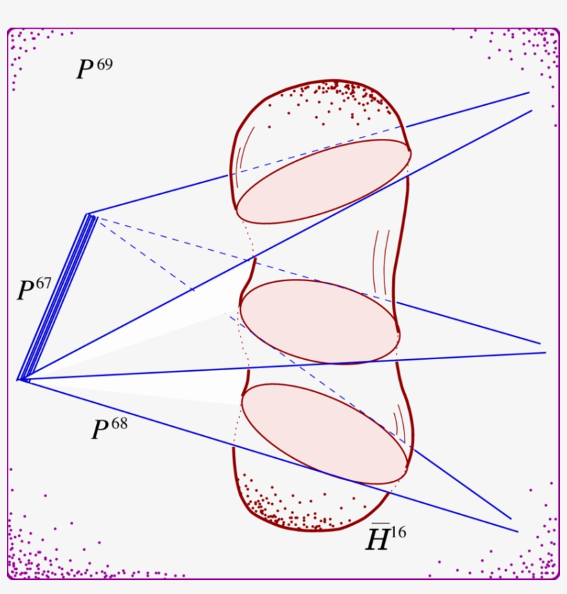 The Compactified Quantum Spacetime ¯ H 16 Is A Real - Complex Projective Plane, transparent png #4313287