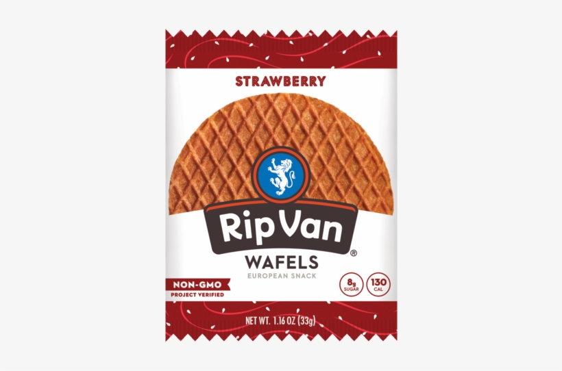 Rip Van Wafel Strawberry - Rip Van Wafels, transparent png #4313305