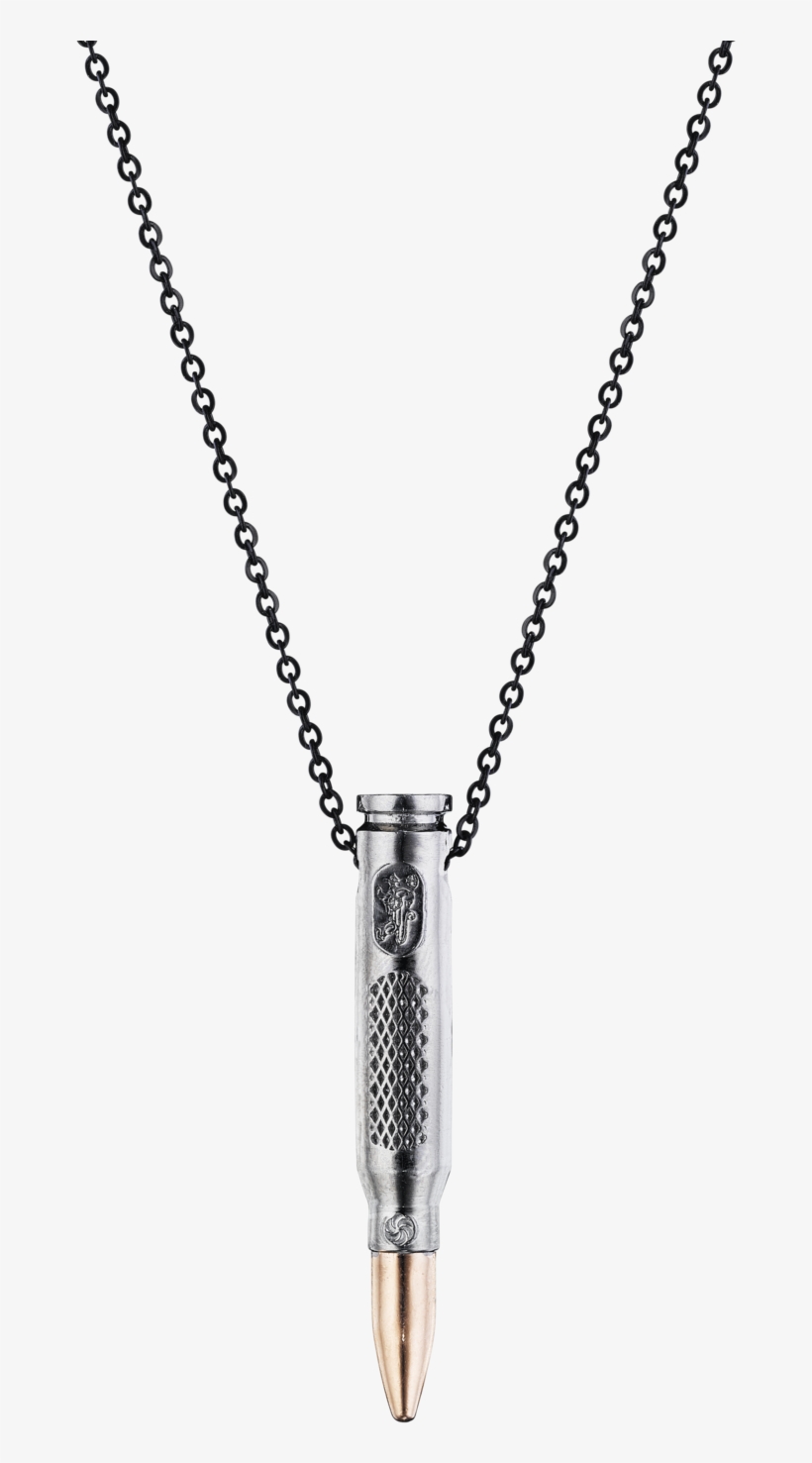 Distressed Black Bullet Necklace - Collana Sacro Cuore Rosario, transparent png #4314060