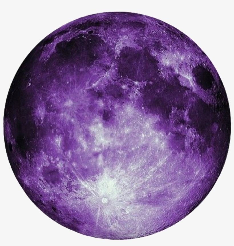 Beautiful Purple Moon Purple Moon Freetoedit - Full Moon, transparent png #4315575