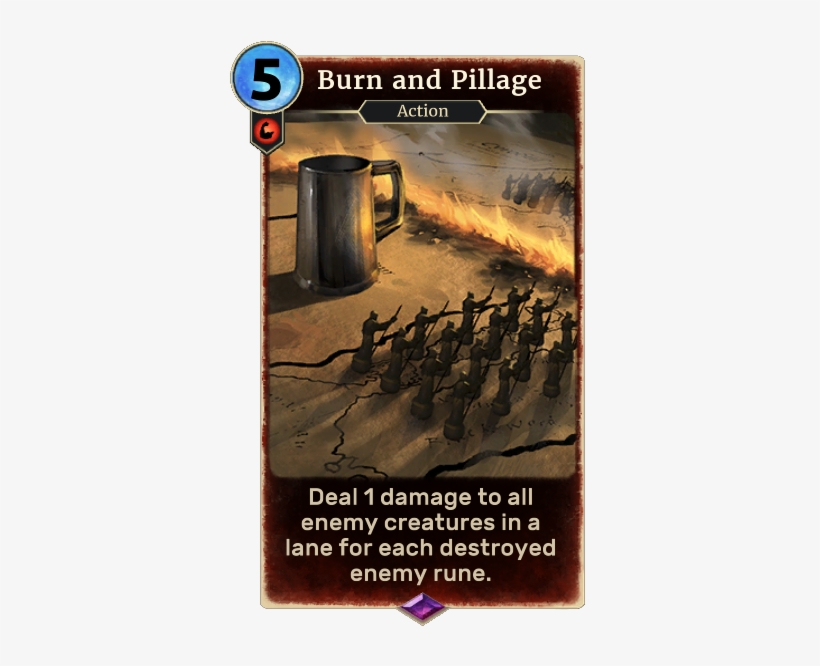 Burn And Pillage - The Elder Scrolls: Legends, transparent png #4315638