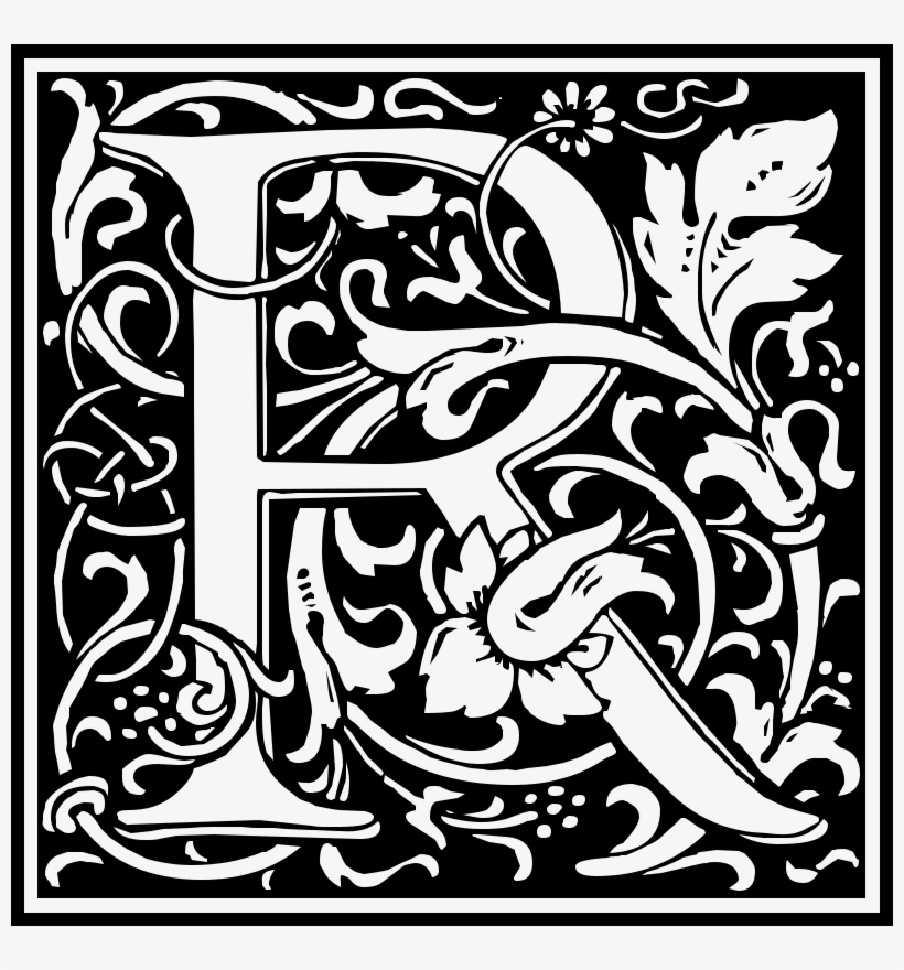 Fancy Letter R, transparent png #4315811