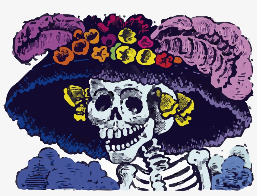 Catrina - Dia De Muertos Png, transparent png #4316102