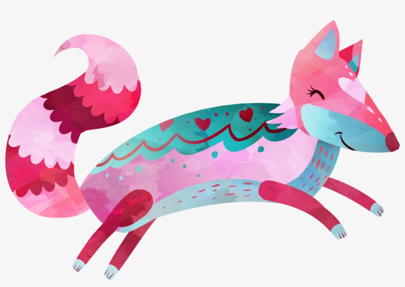 Lemon Tree Leaping Fox - Love Fox Beach Towel, transparent png #4316105