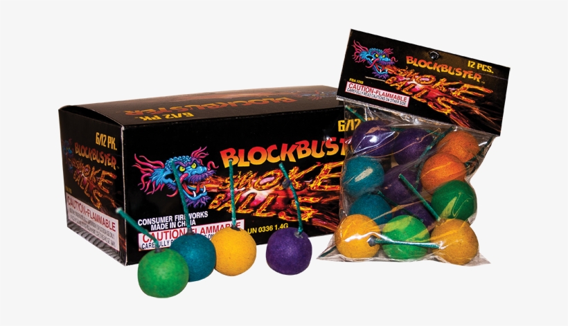 Blockbuster - Smoke Balls Fireworks, transparent png #4316234