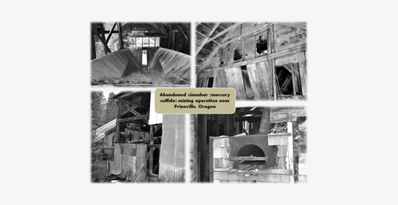 Cinnabar Deposits Occurring Naturally In The Ochoco - Monochrome, transparent png #4316255